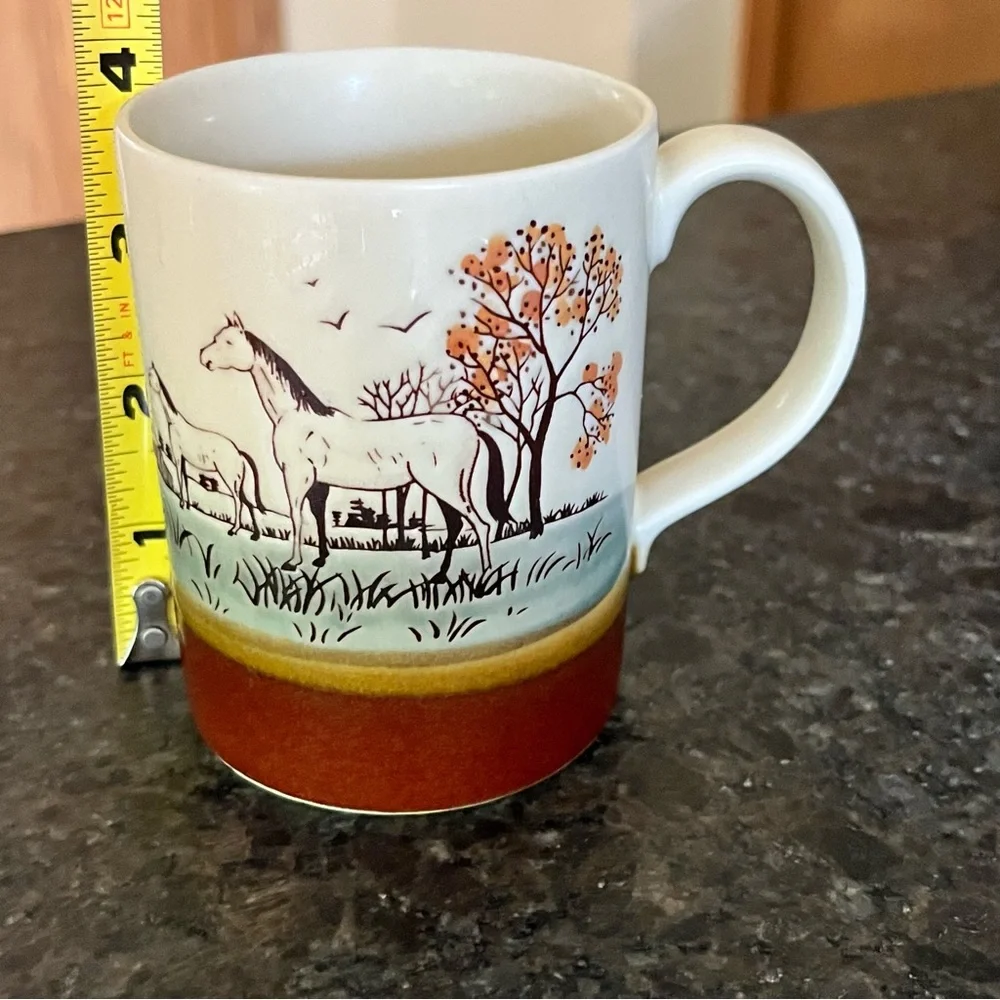 Vintage Horse Embossed Mug Otagiri? Japan? - Picture 8 of 8